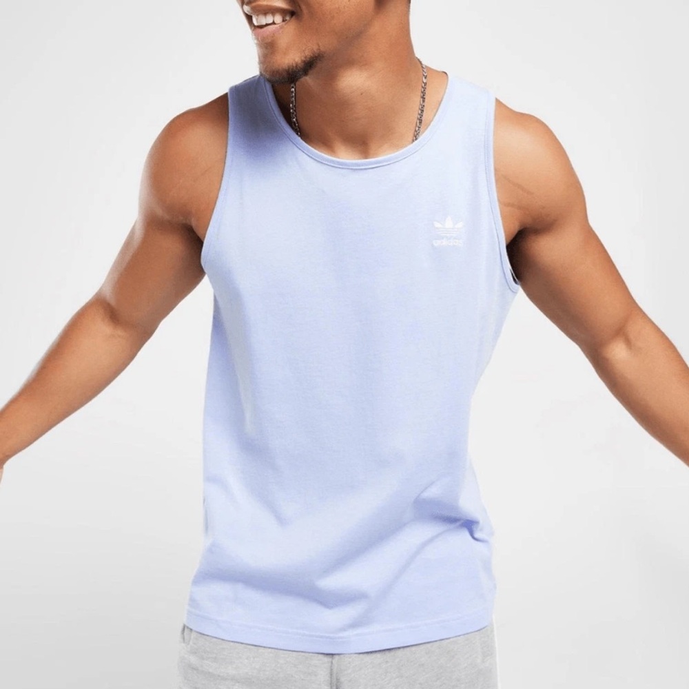 NWT Men's Adidas Essentials Tank Top - Light Purple - Medium